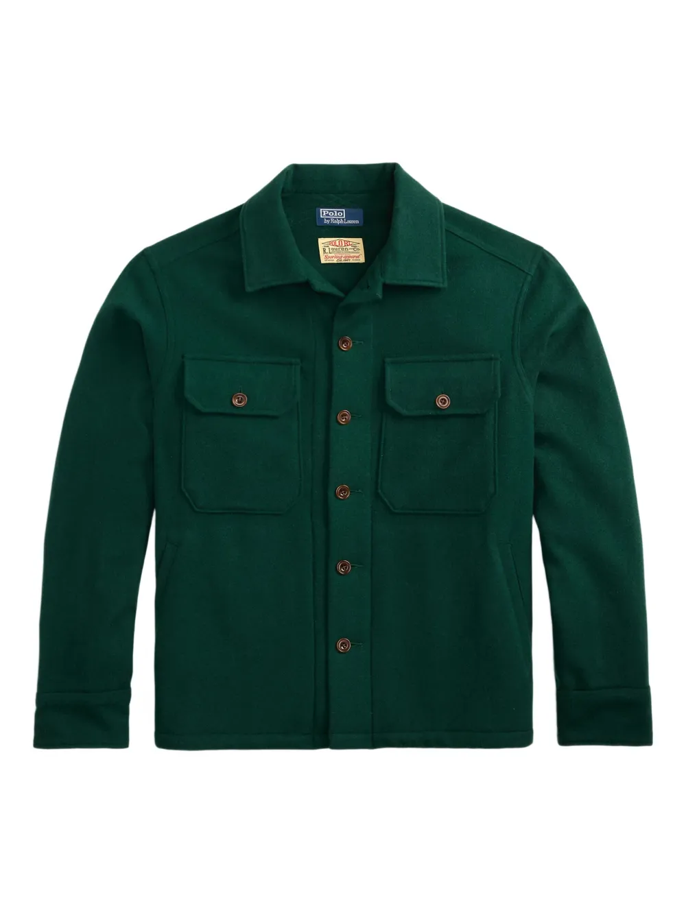 Polo Ralph Lauren wool elbow-patch shirt jacket | Green | Image 1
