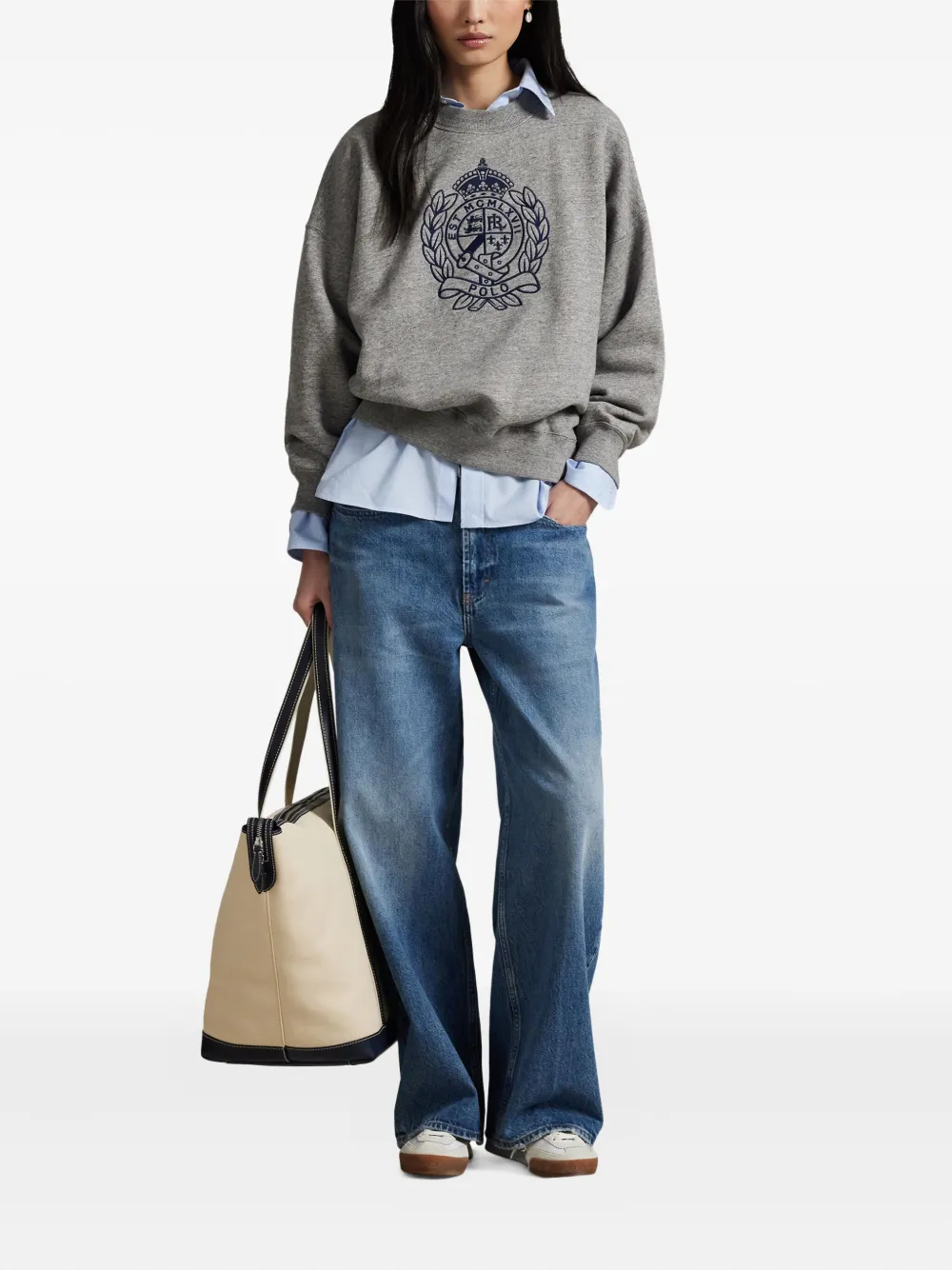 Polo Ralph Lauren crest-embroidered sweatshirt | Sweaters | Image 2