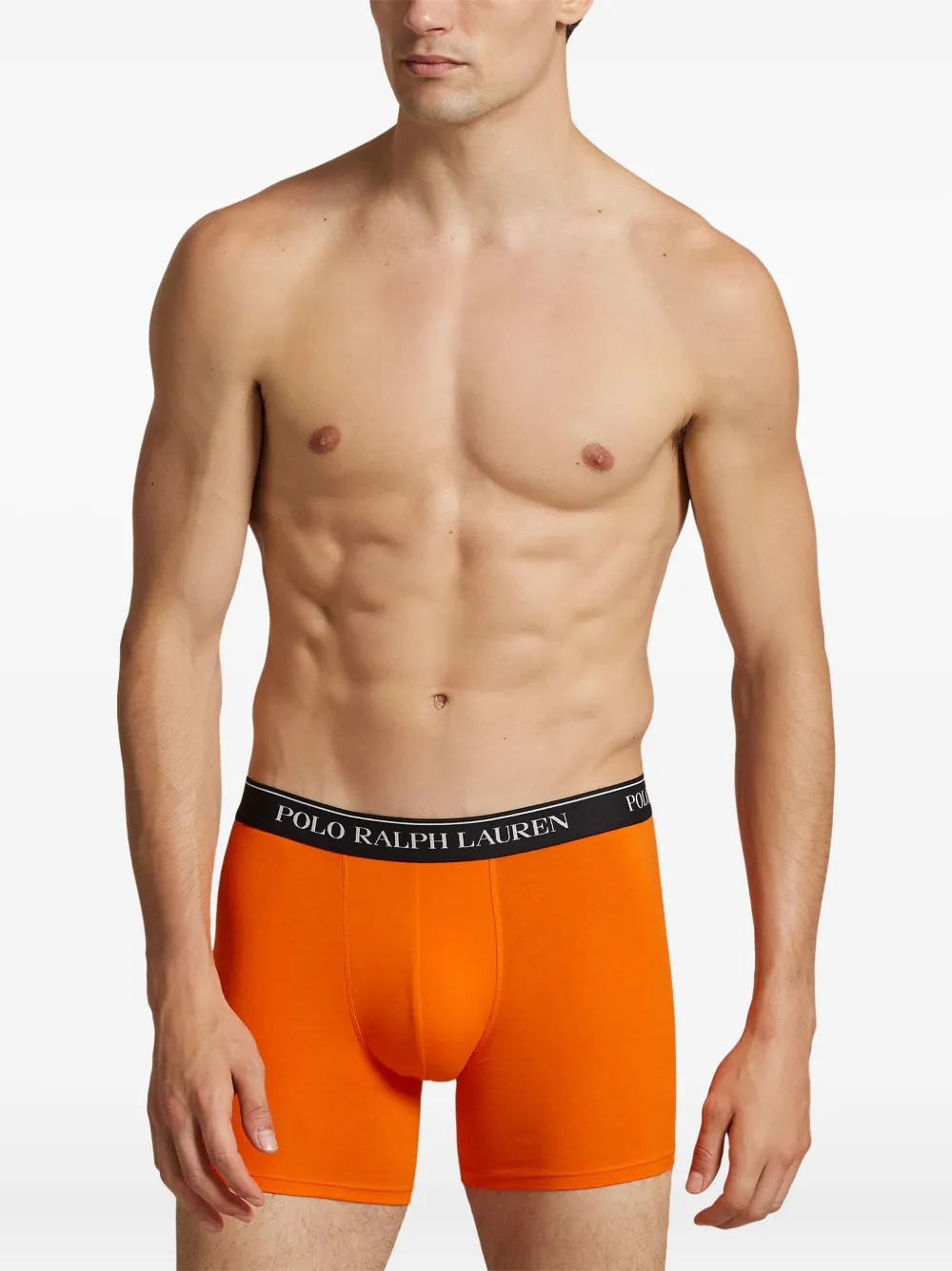 Polo Ralph Lauren Logo-waistband Boxer Briefs (pack Of Three) In Green