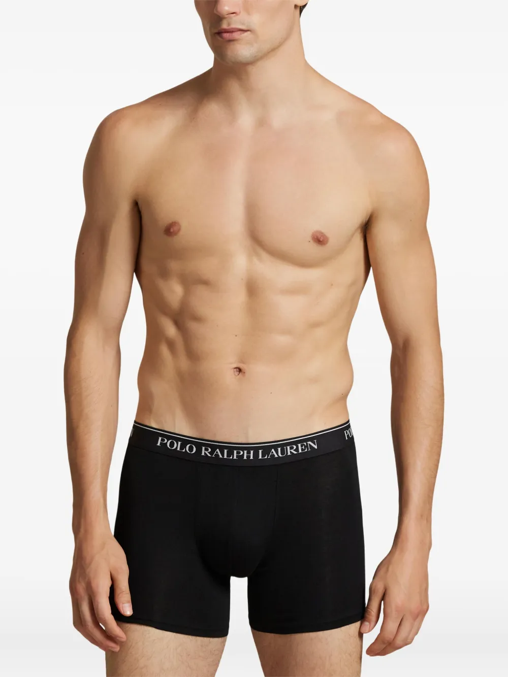 Polo Ralph Lauren Logo-waistband Boxer Briefs (pack Of Three) In Green