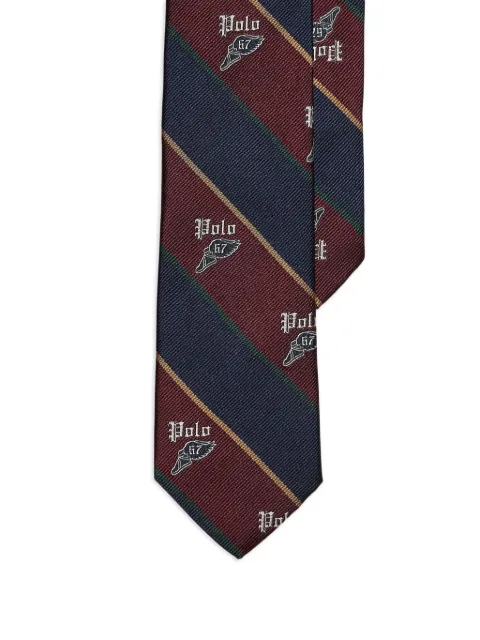 POLO RALPH LAUREN KIDS striped winged-foot neck tie