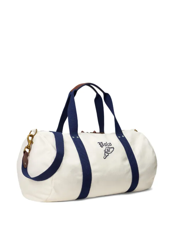 Polo Ralph Lauren エンブロイダリー キャンバス ボストンバッグ