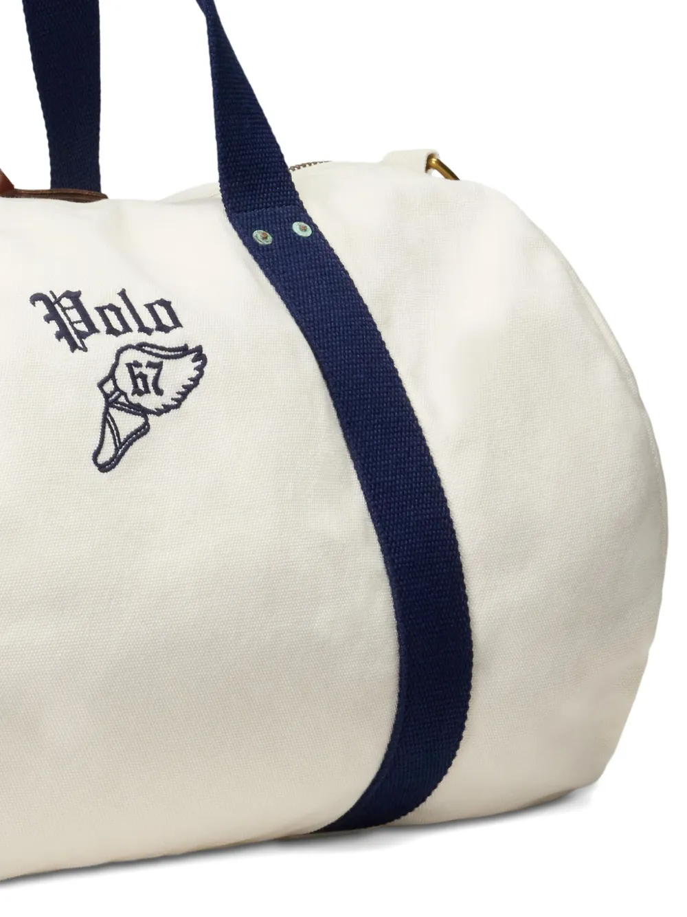 Polo Ralph Lauren Canvas reistas met borduurwerk Wit