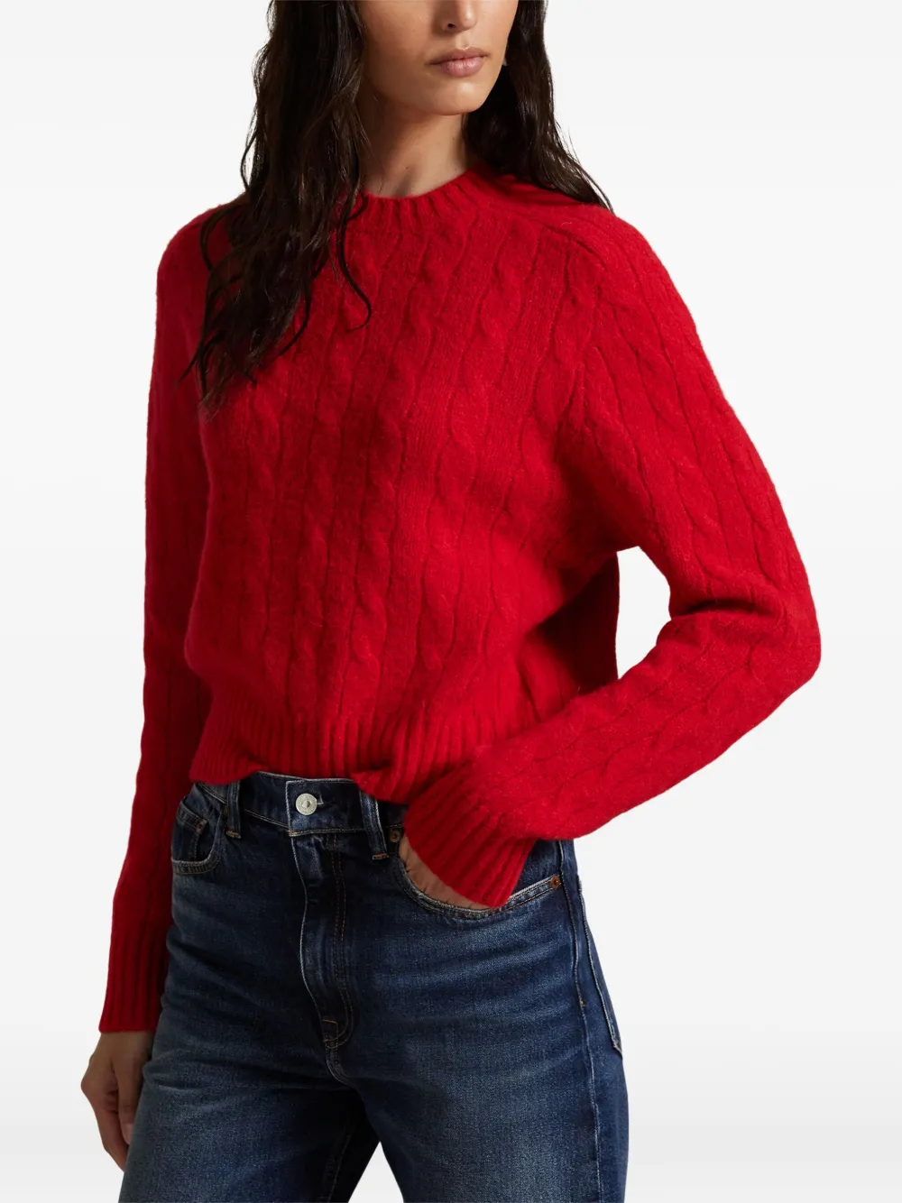 Polo Ralph Lauren Kabelgebreide trui Rood