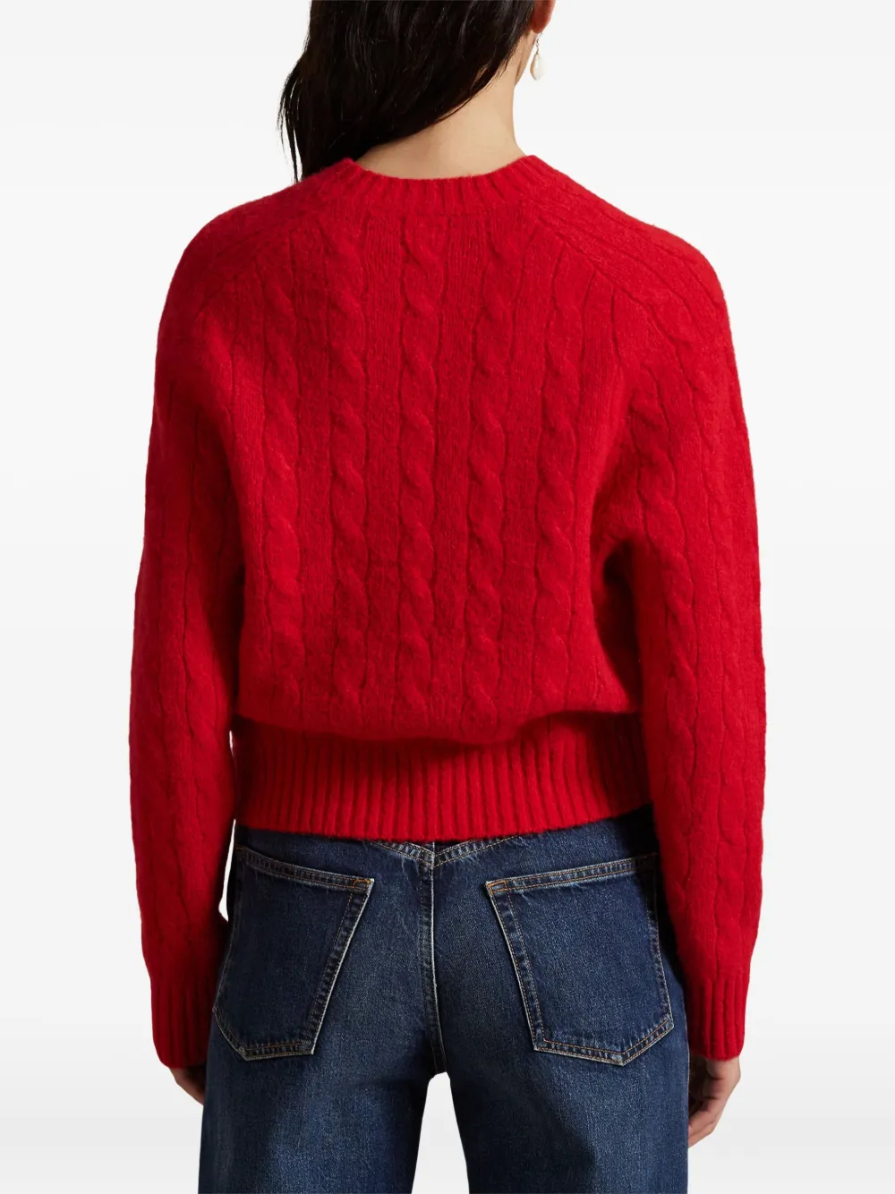 Polo Ralph Lauren Kabelgebreide trui Rood