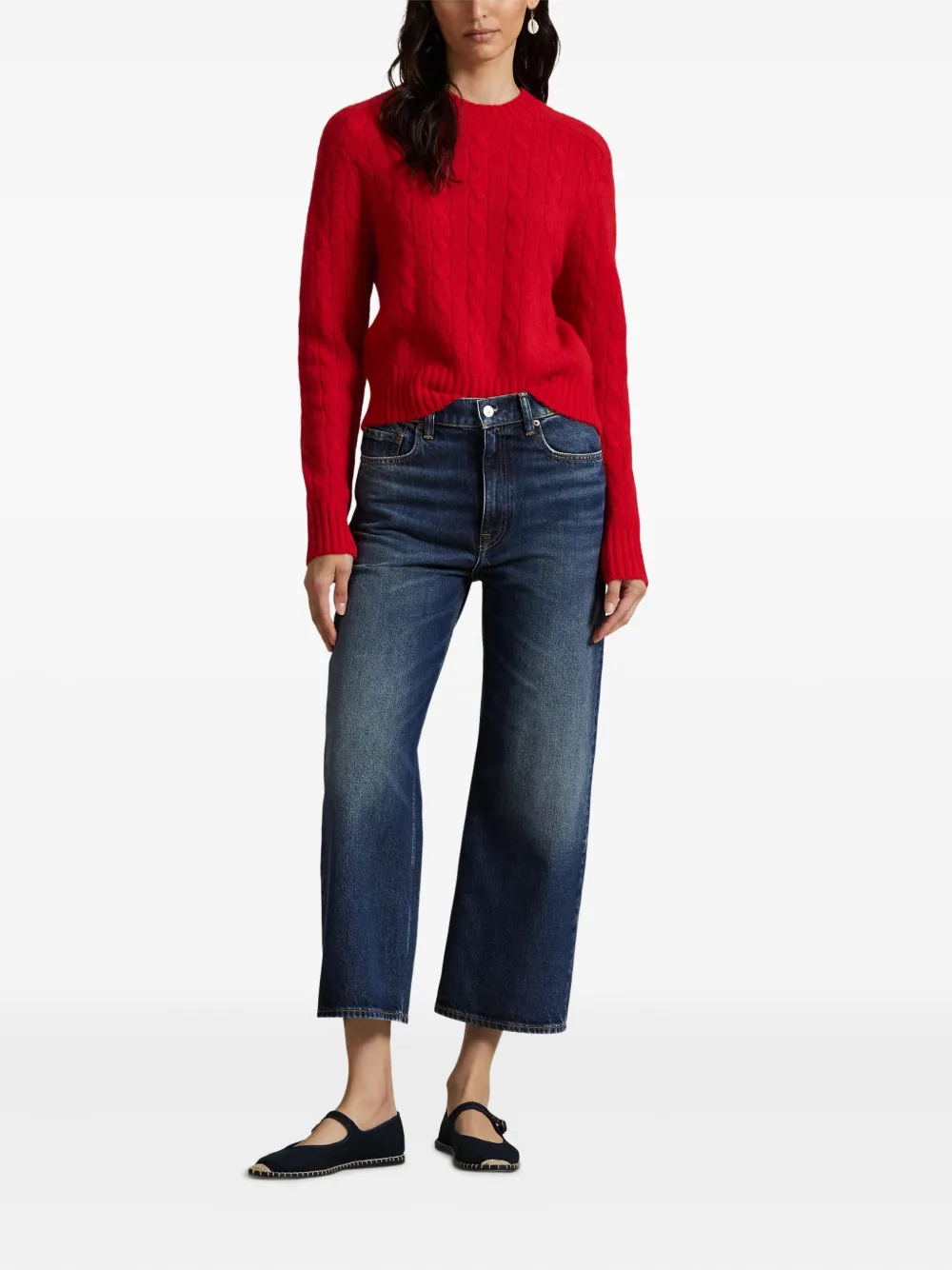 Polo Ralph Lauren Kabelgebreide trui Rood
