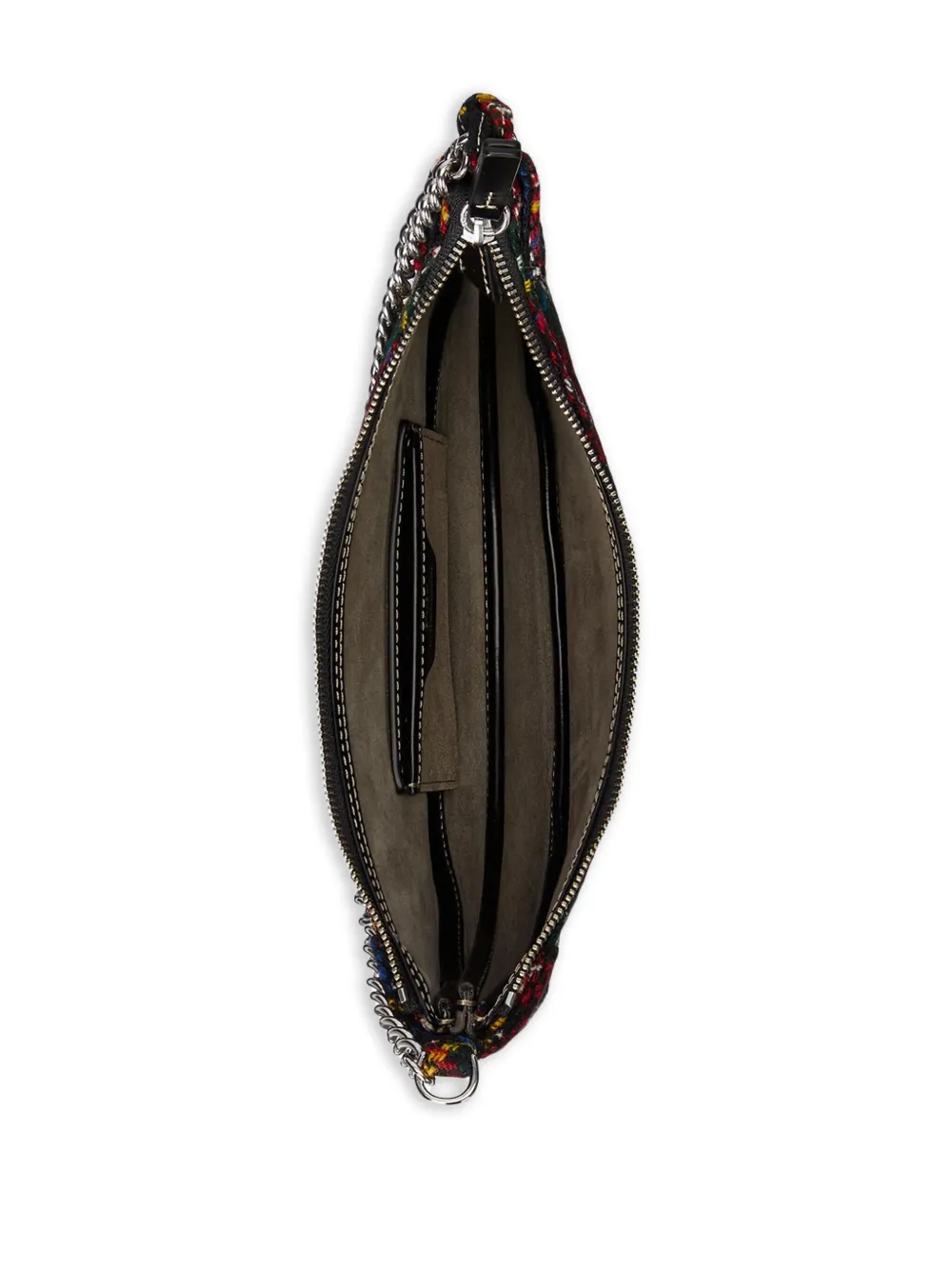 Polo Ralph Lauren Tartan Chain Crossbody Bag In Black