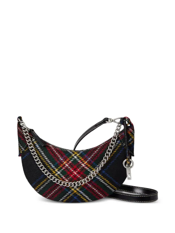 Polo Ralph Lauren Tartan Chain Crossbody Bag | Black | FARFETCH