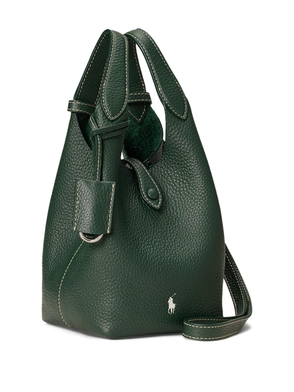 Polo Ralph Lauren Polo Play shopper van bewerkt leer Groen