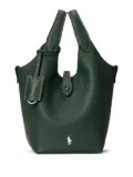 Polo Ralph Lauren Polo Play pebbled-leather tote bag - Green