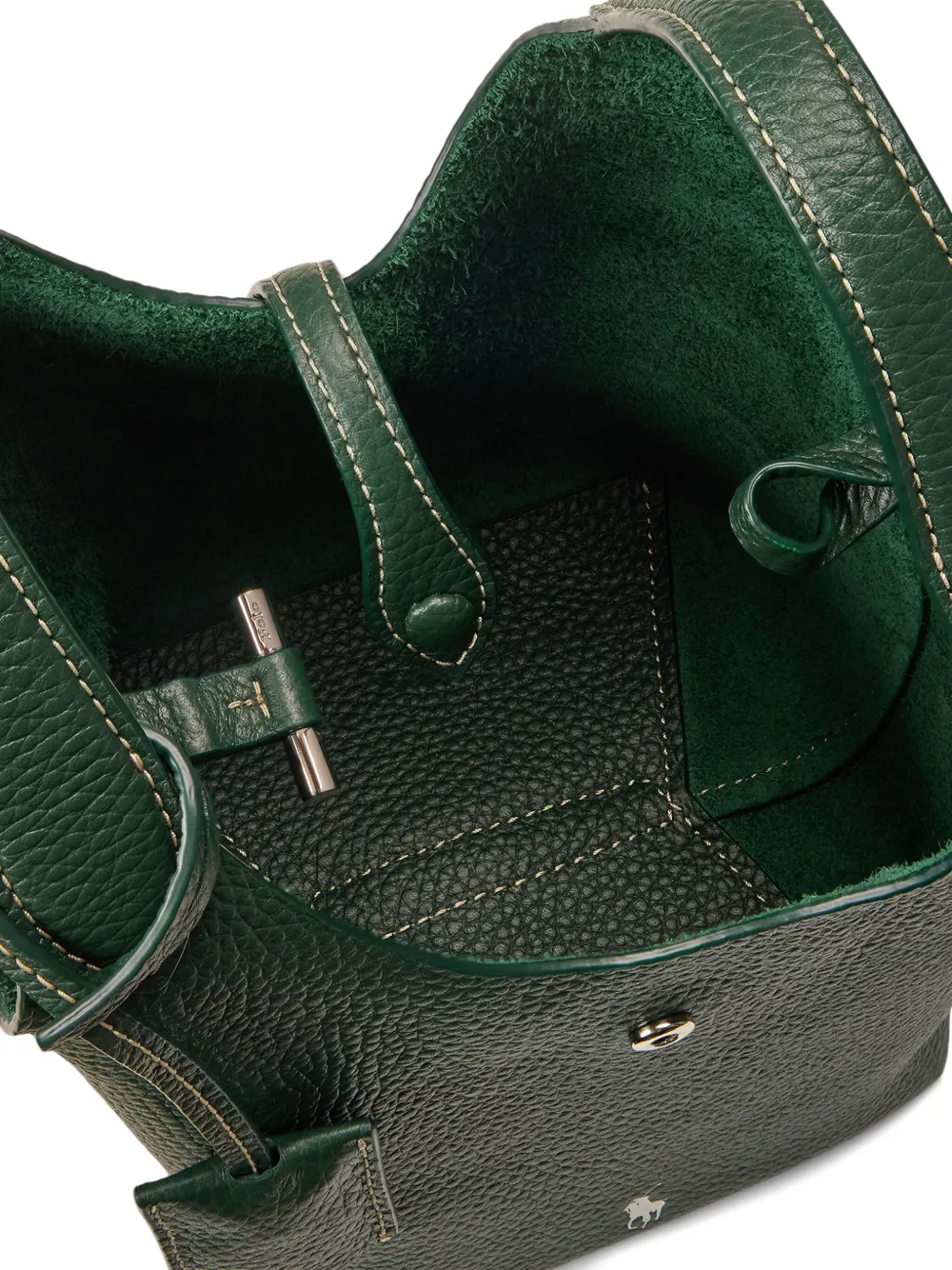 Polo Ralph Lauren Polo Play shopper van bewerkt leer Groen