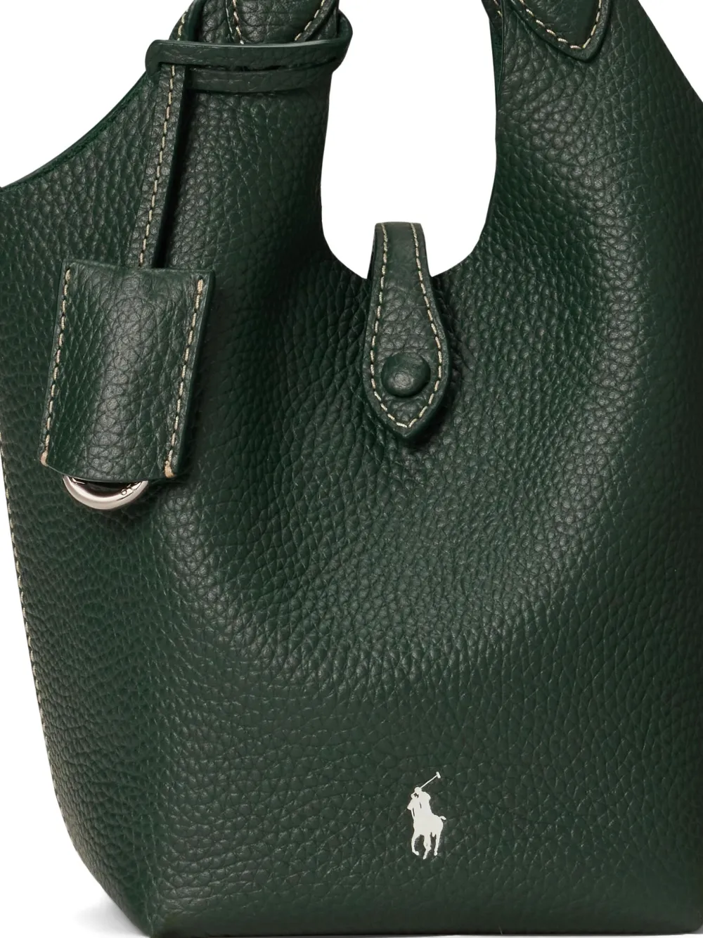 Polo Ralph Lauren Polo Play shopper van bewerkt leer Groen
