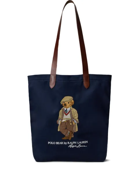 Polo Ralph Lauren شنطة عملية بتطريز 'بولو بير'