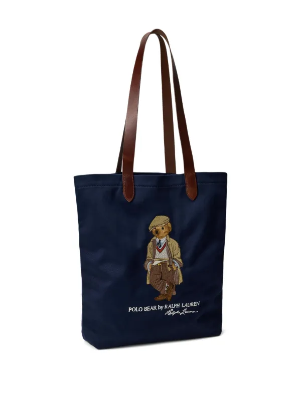 POLO RALPH LAUREN Bear トートバッグ ポロベア Polo Ralph Lauren ポロベア トートバッグ | ブルー | FARFETCH JP