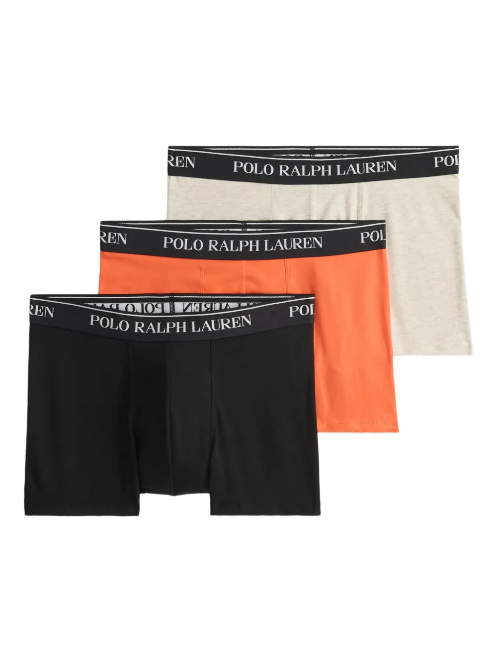Polo Ralph Lauren Drie boxershorts met elastische tailleband Zwart