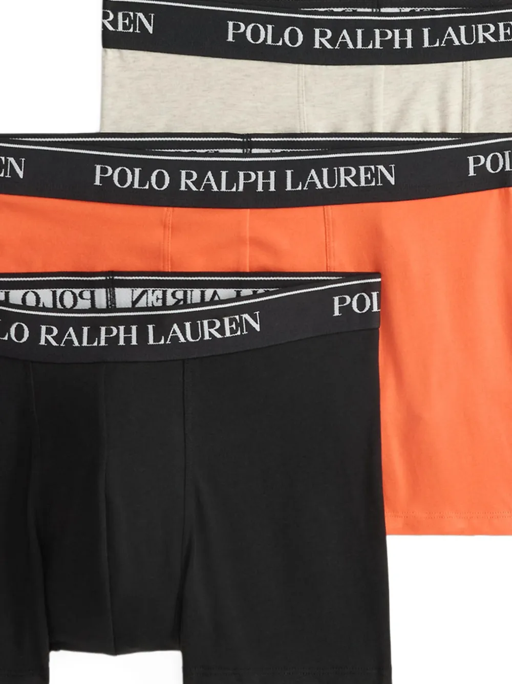 Polo Ralph Lauren Elastic-waistband Boxers (pack Of Three) In Black