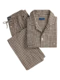 Polo Ralph Lauren checked flannel pyjama set - Brown