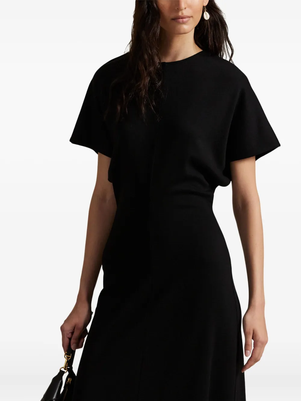 Polo Ralph Lauren Crew-neck Short-sleeve Dress In Black