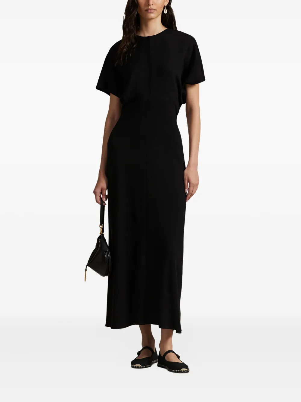 Polo Ralph Lauren Crew-neck Short-sleeve Dress In Black