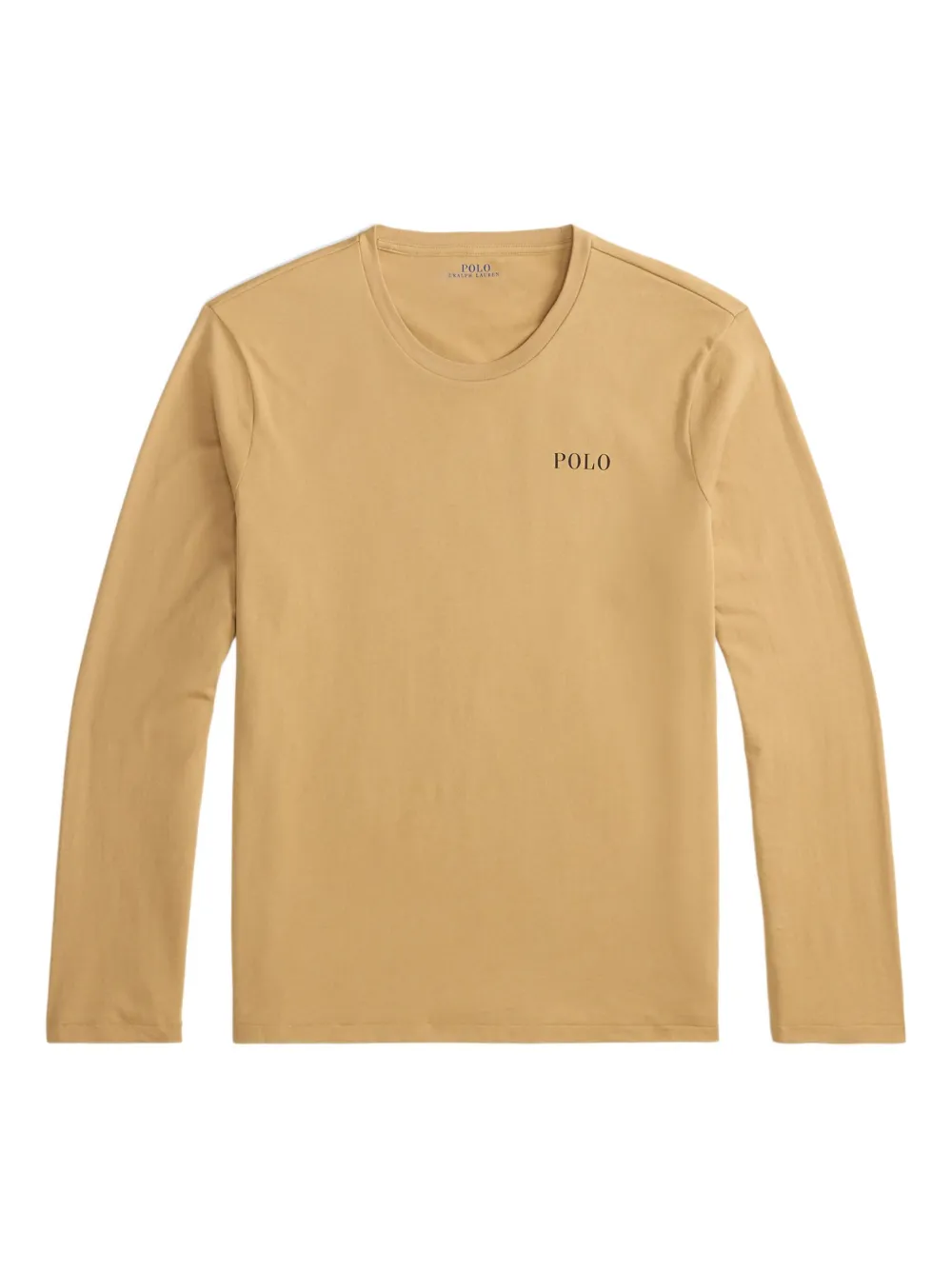 Polo Ralph Lauren Pyjamatop met ronde hals en lange mouwen Beige