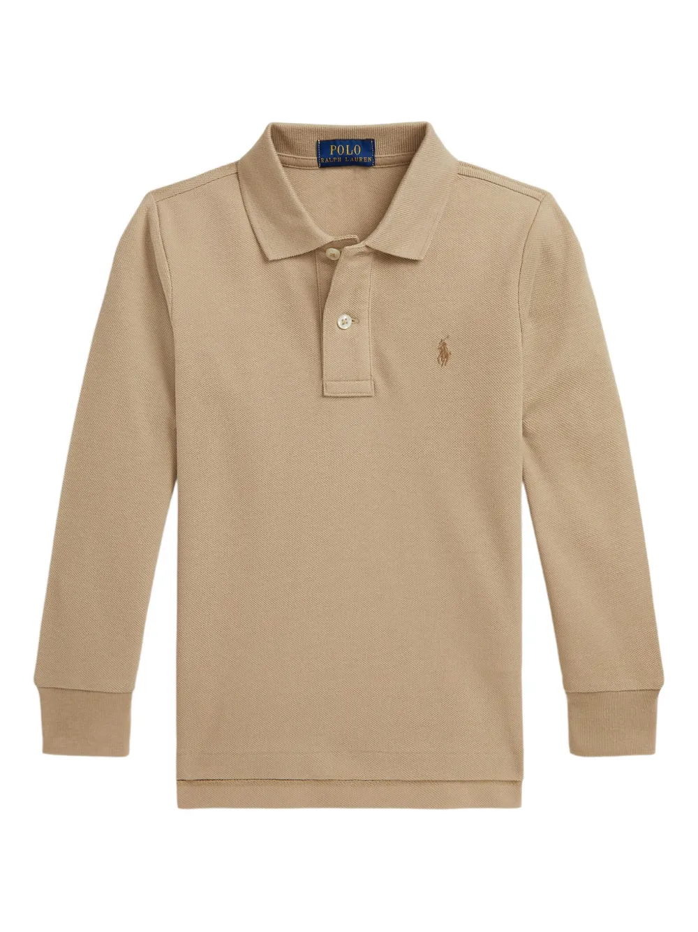POLO RALPH LAUREN KIDS Poloshirt met lange mouwen Beige