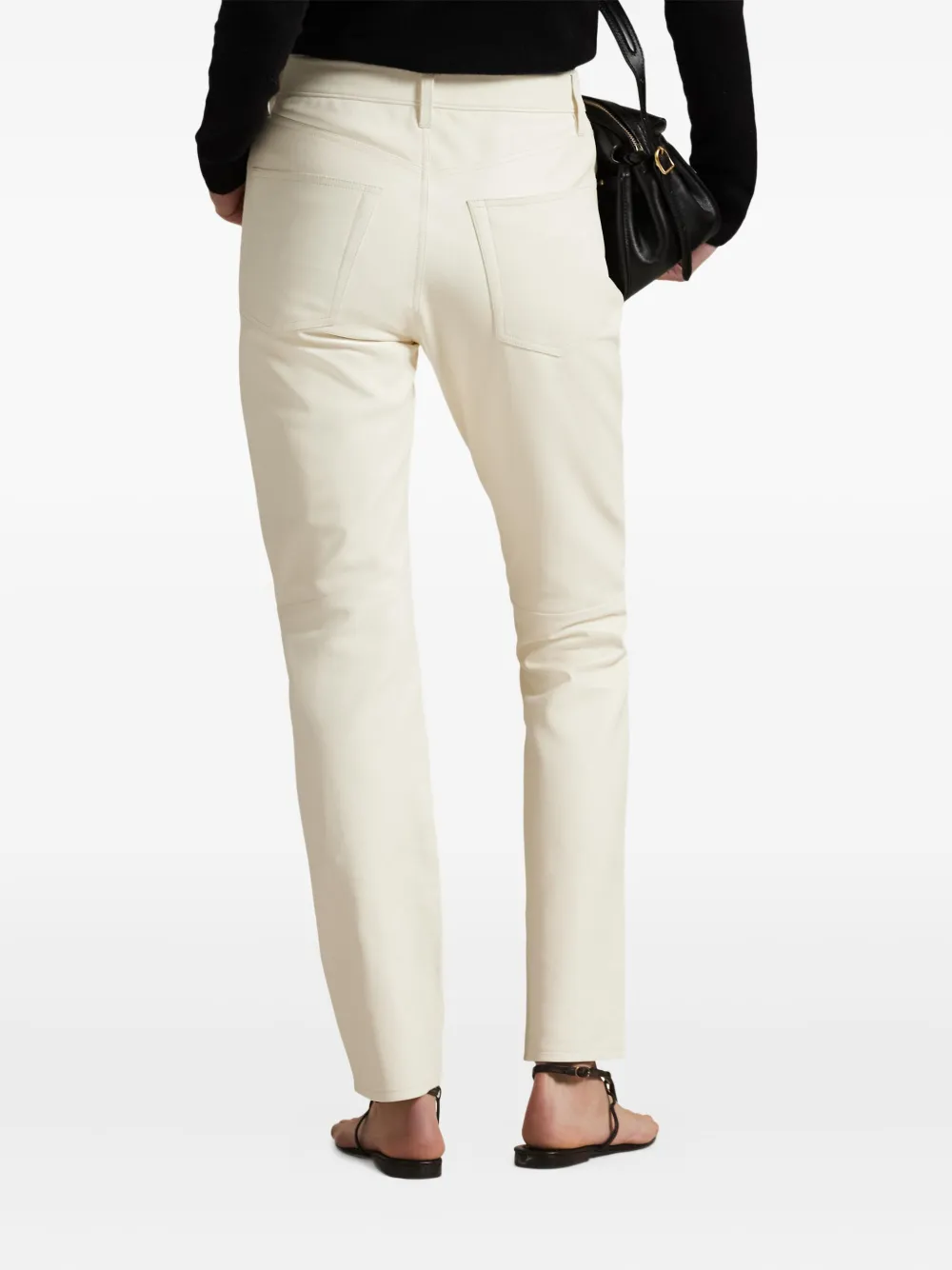 Polo Ralph Lauren Wollen broek met vijf zakken Beige