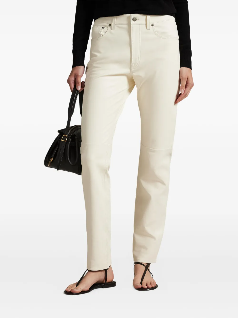 Polo Ralph Lauren Wollen broek met vijf zakken Beige