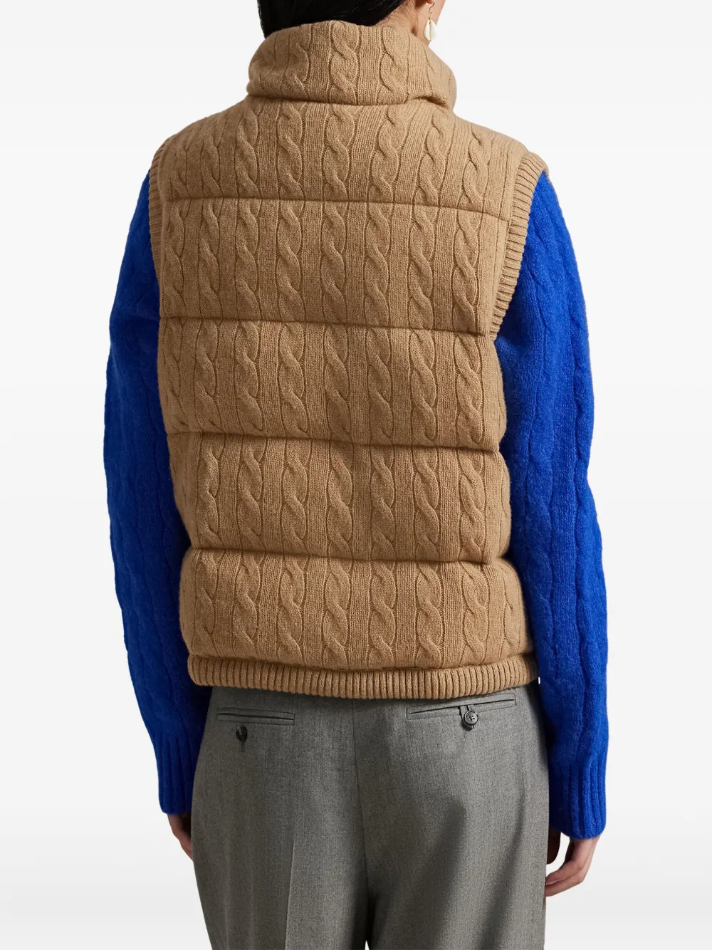 Polo Ralph Lauren Kabelgebreide bodywarmer Bruin