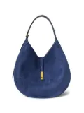Polo Ralph Lauren Polo ID suede half-moon shoulder bag - Blue