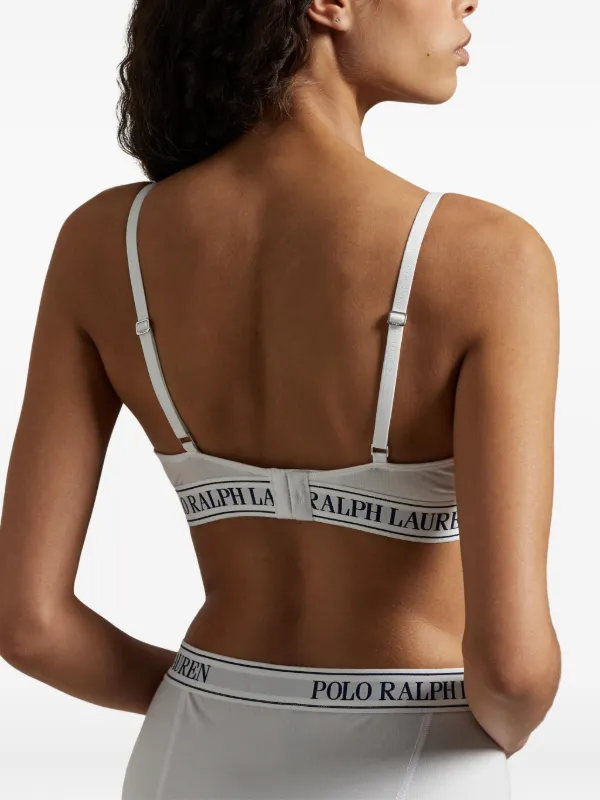 Polo Ralph Lauren soutien-gorge à Bande Logo Blanc FARFETCH TN
