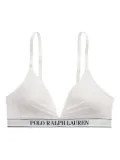 Polo Ralph Lauren logo-trim bralette - White