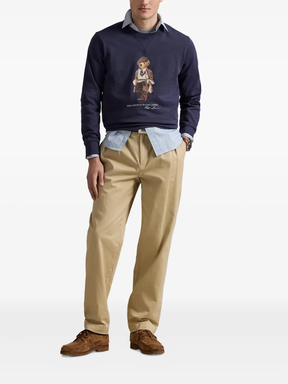 Polo Ralph Lauren Sweater met print Blauw