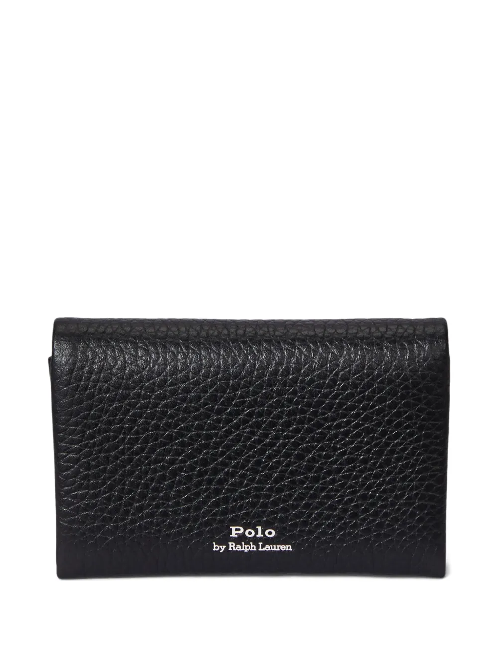 Polo Ralph Lauren Pebbled Leather Wallet In Black