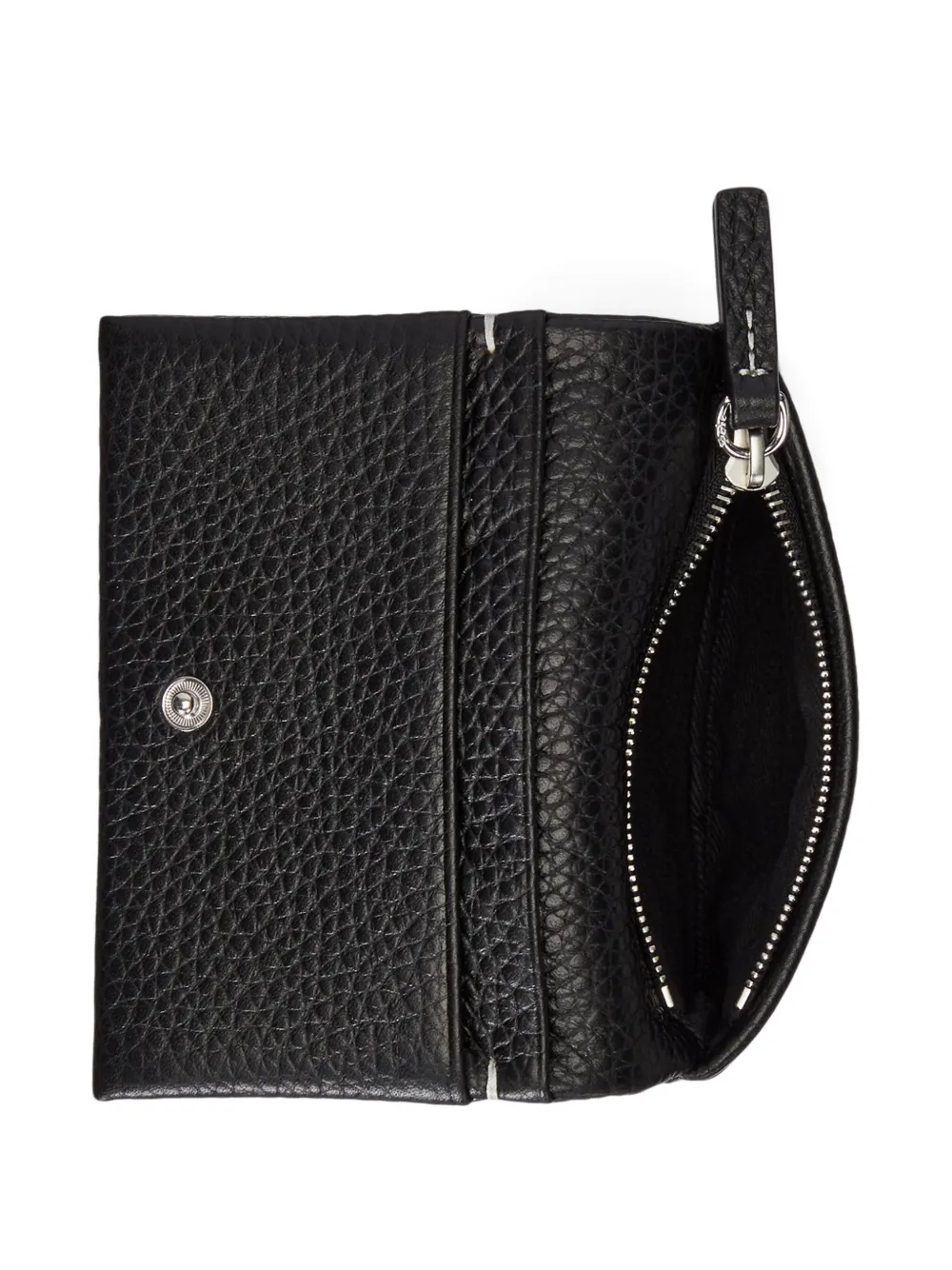 Polo Ralph Lauren Pebbled Leather Wallet In Black