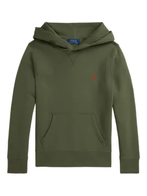 POLO RALPH LAUREN KIDS Fleece zip-up Hoodie | Green | FARFETCH