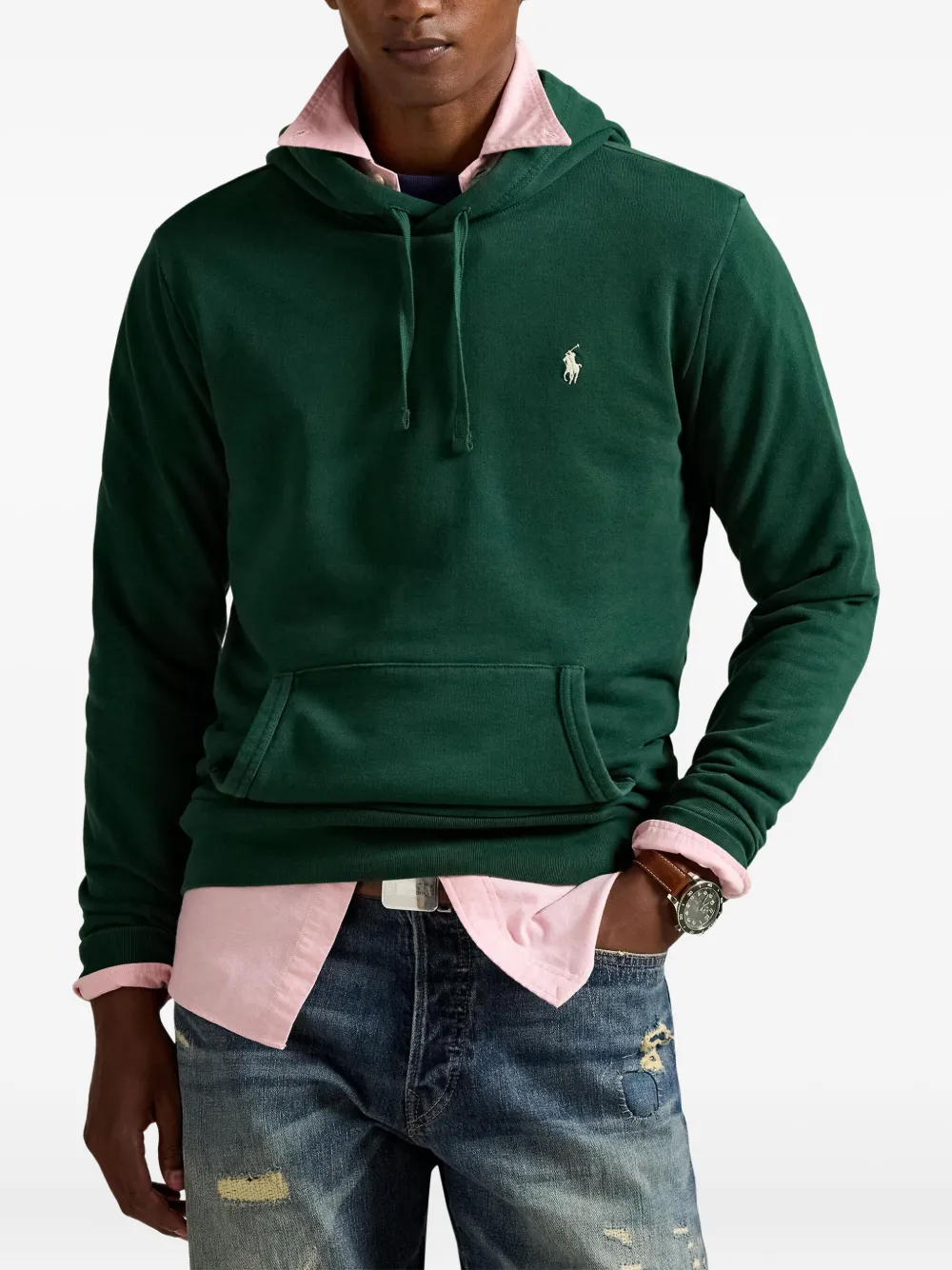 Polo Ralph Lauren Hoodie met Polo Pony-borduurwerk Groen