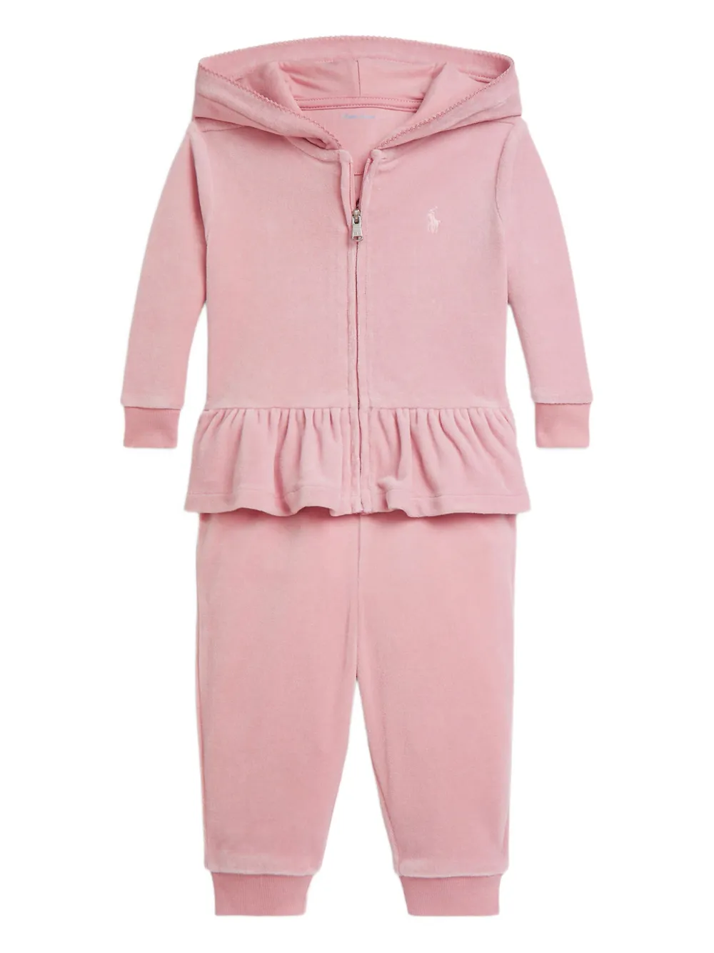 POLO RALPH LAUREN KIDS ラッフル トラックスーツ - ピンク POLO RALPH LAUREN KIDS ラッフル トラックスーツ - ピンク