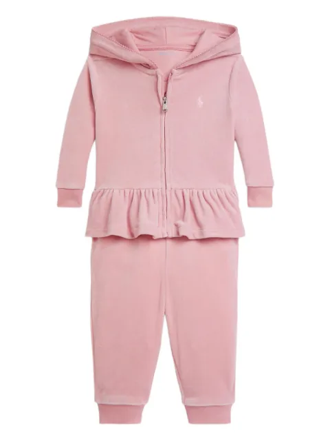 POLO RALPH LAUREN KIDS  ruffled hooded tracksuit
