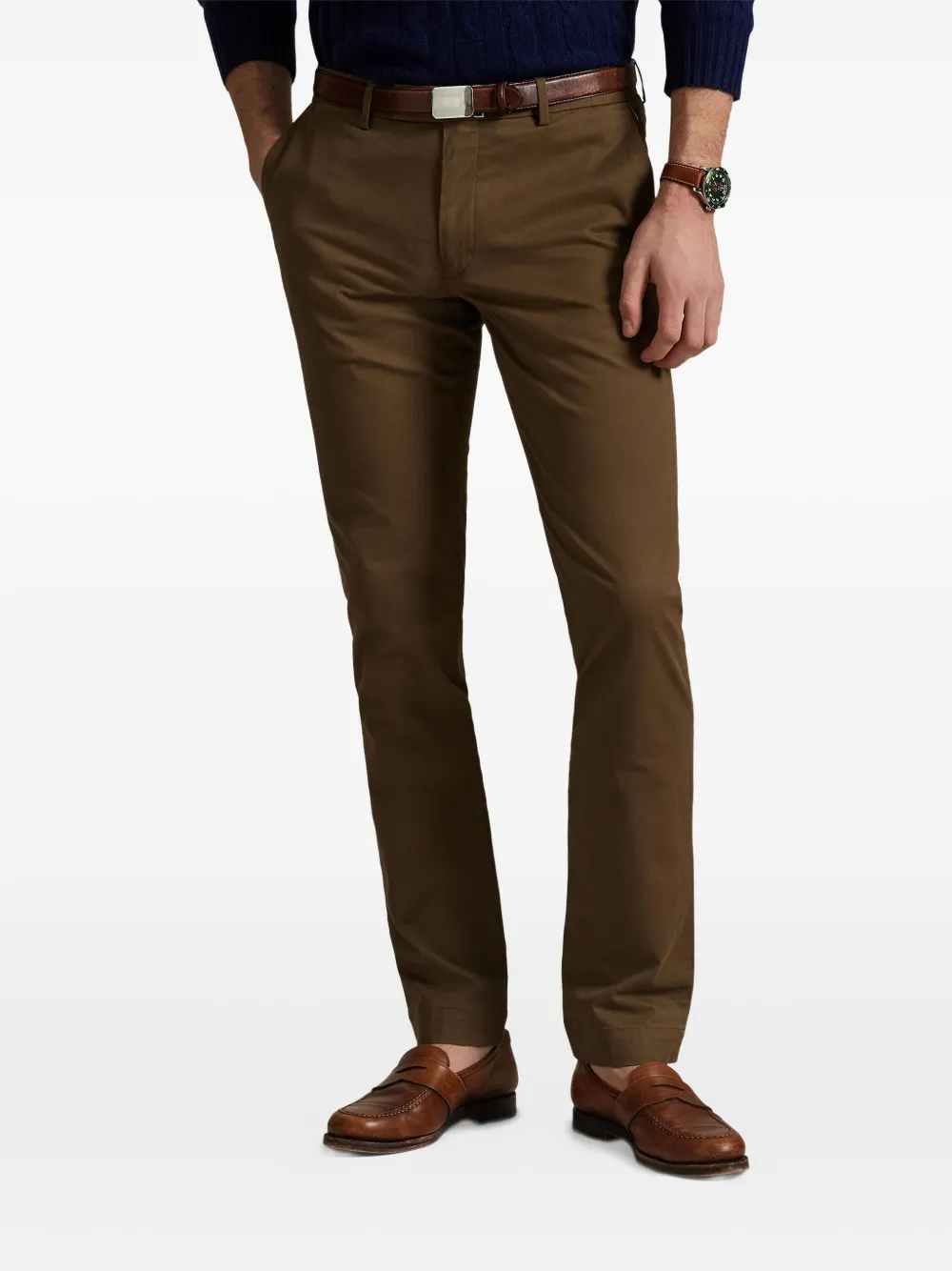 Polo Ralph Lauren Broek met toelopende pijpen Bruin