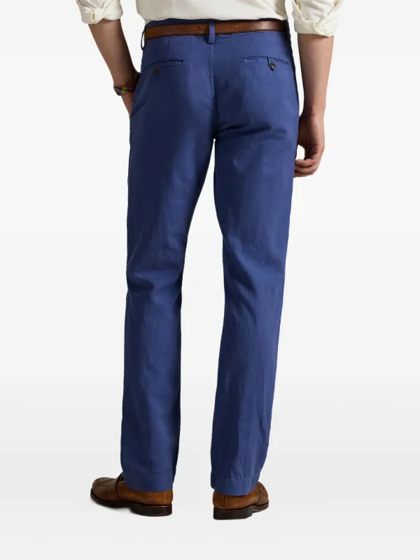 Polo Ralph Lauren フラットフロント パンツ | ブルー | FARFETCH JP