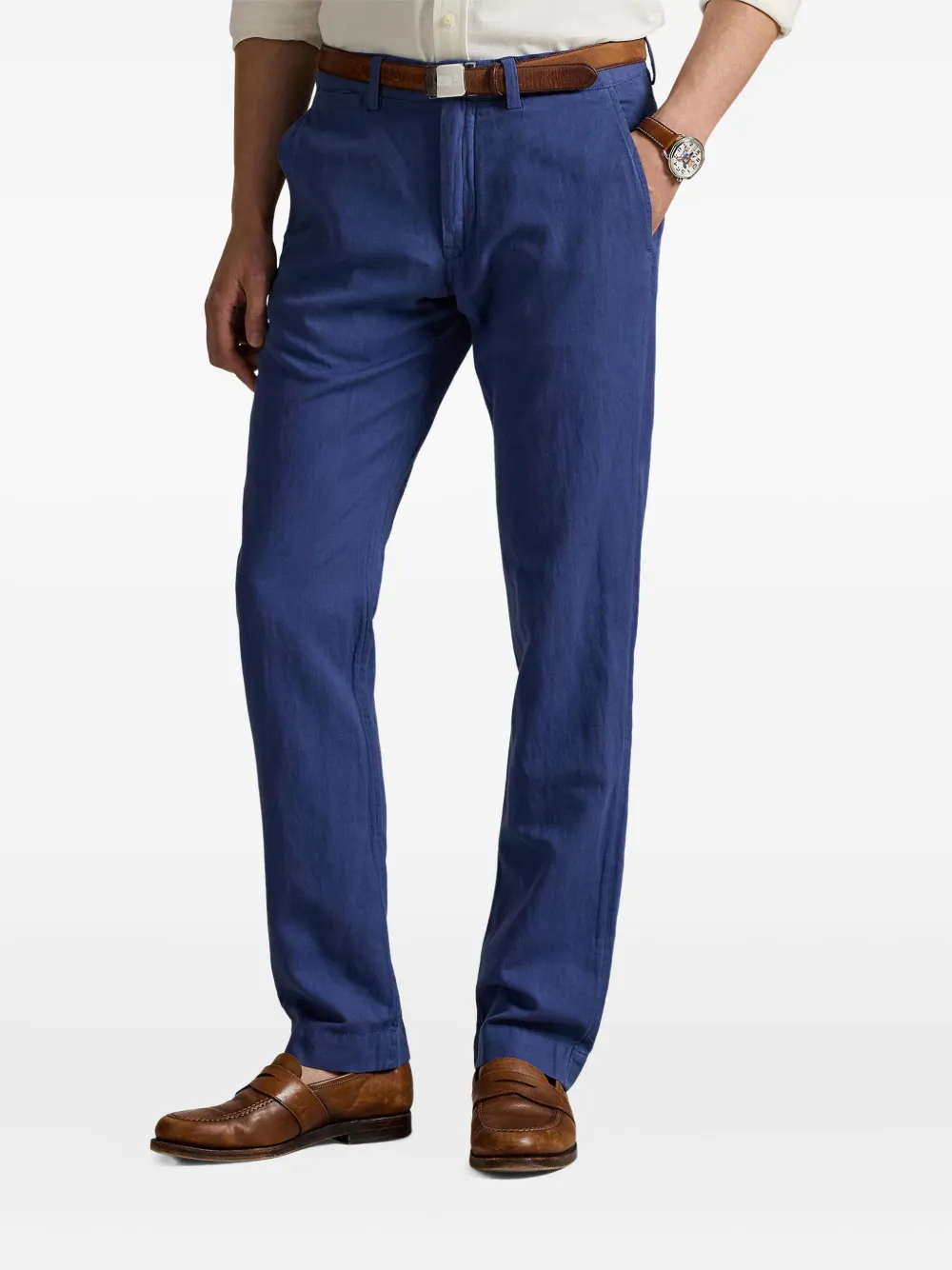 Polo Ralph Lauren Broek met platte voorkant Blauw