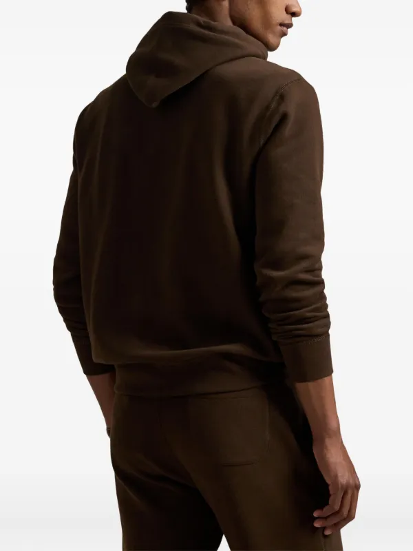 Polo by Ralph Lauren ブラウンパーカー M Polo Ralph Lauren double-knit zip-up Hoodie | Brown | FARFETCH