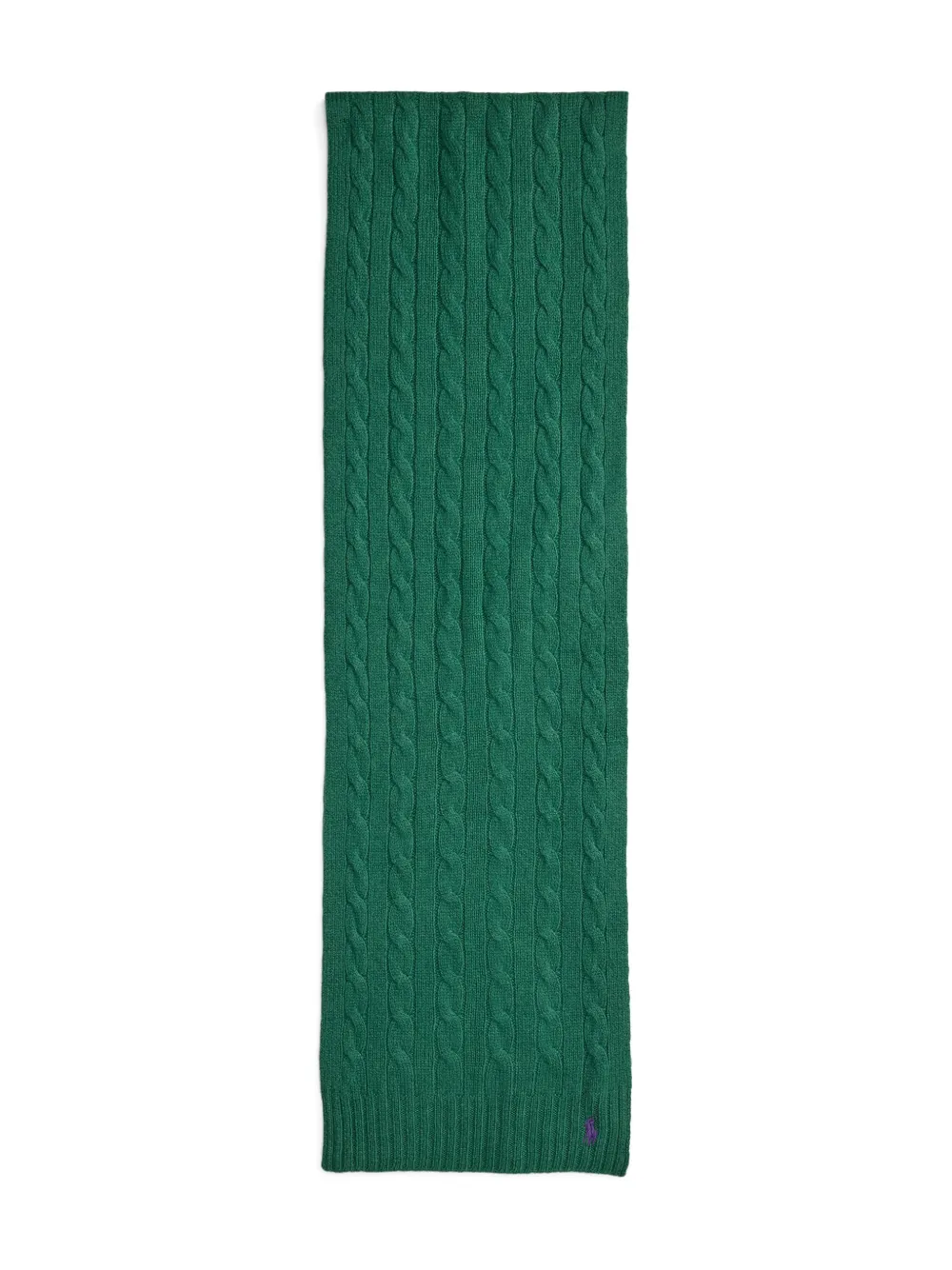 cable-knit scarf