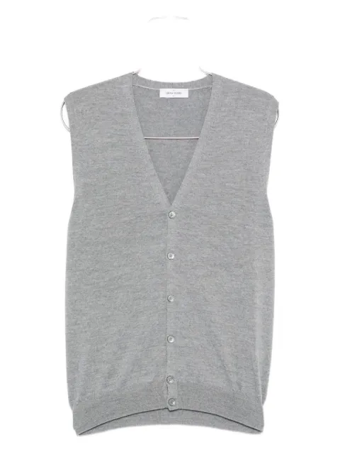 Gran Sasso wool V-neck vest