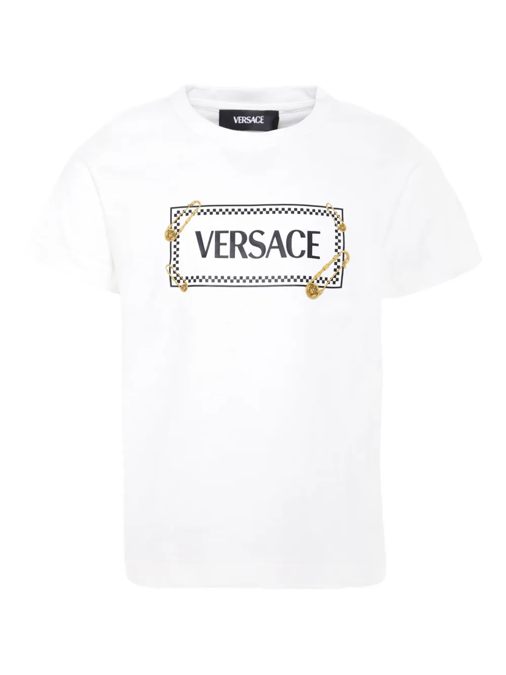 Versace Kids T-shirt met logoprint Wit