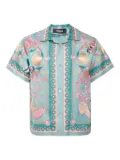 Versace Kids Underwater Barocco-short-sleeve shirt - Green