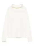 P.A.R.O.S.H. high-neck long-sleeve sweater - White
