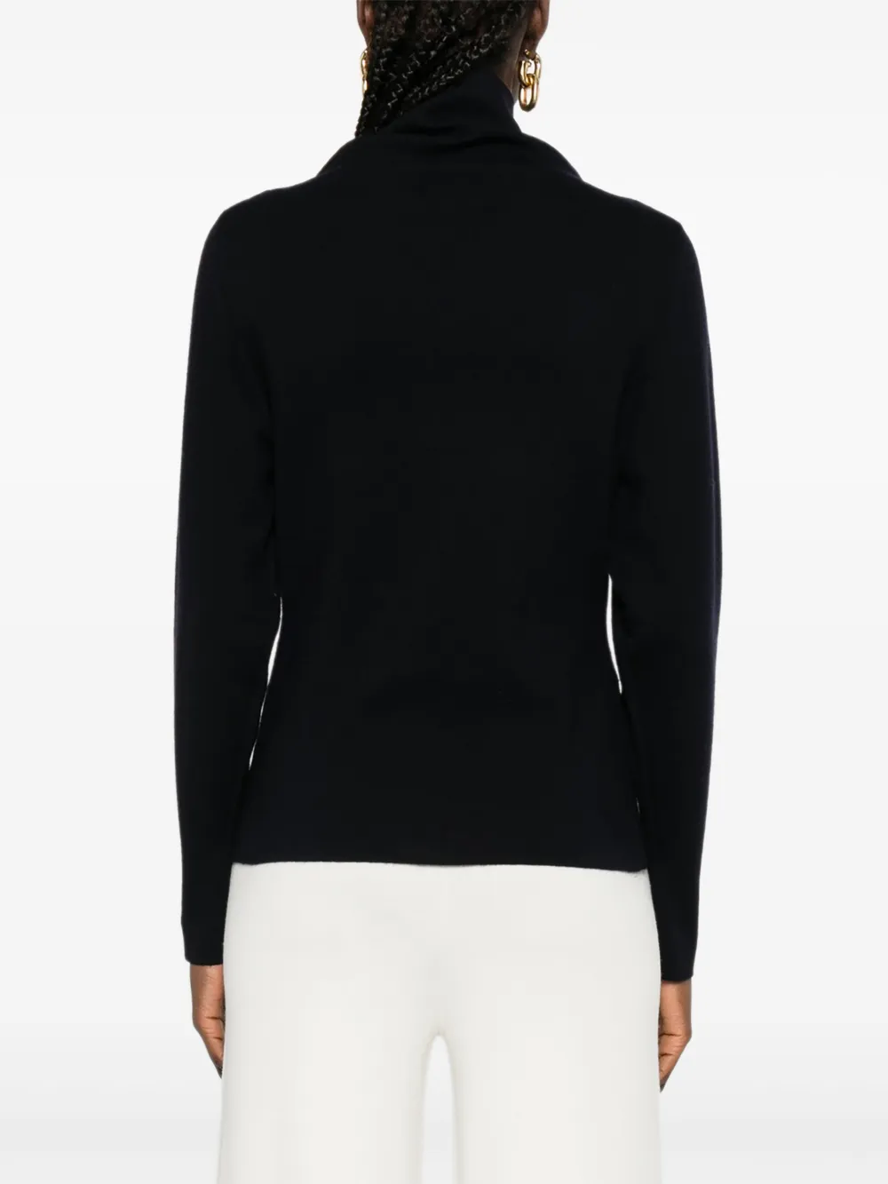 P.A.R.O.S.H. Trui met hoge hals en lange mouwen Blauw