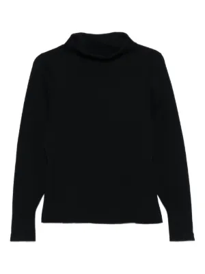 Helmut Lang カットアウト ファインニットセーター | ブラック