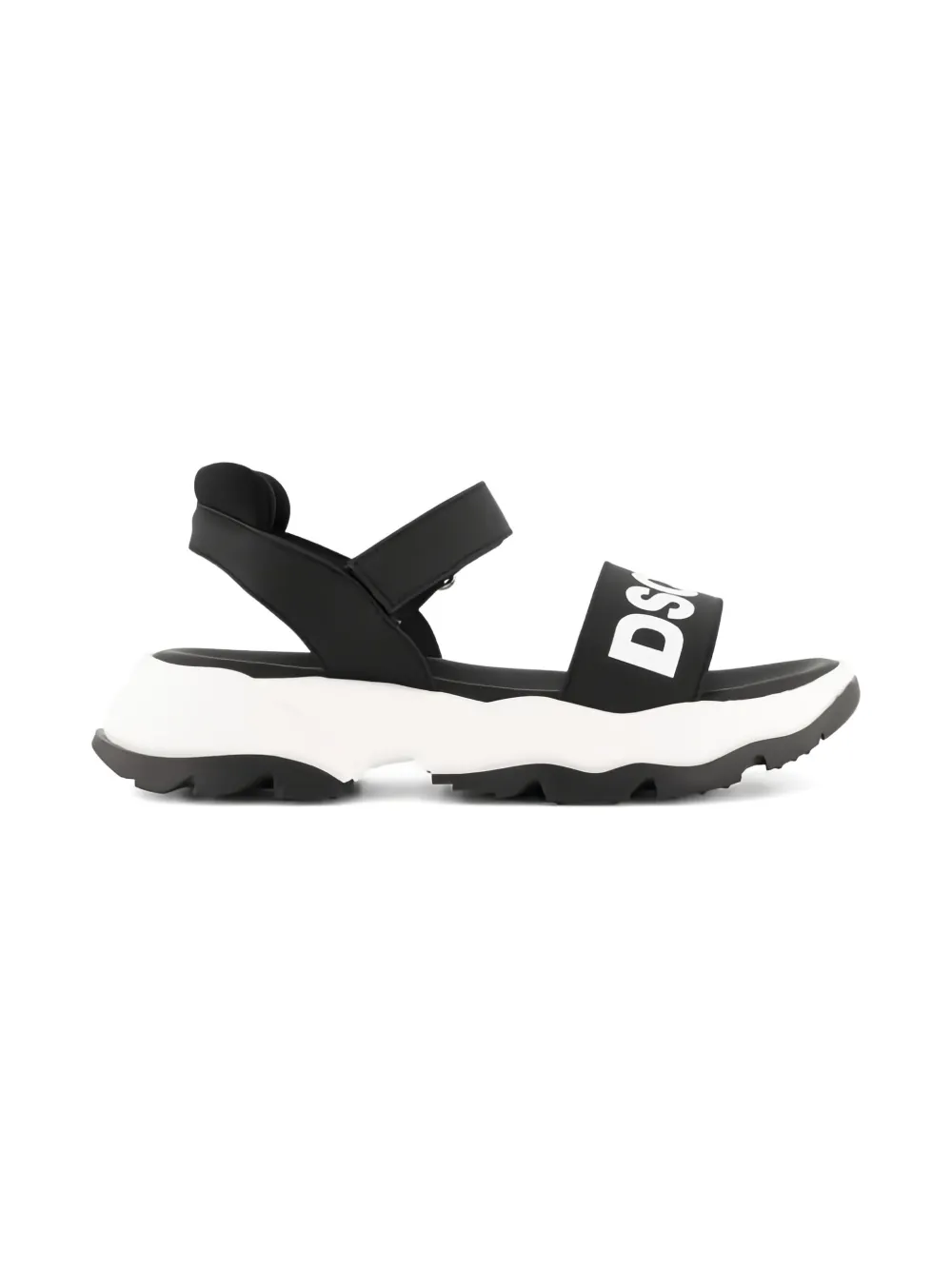 DSQUARED2 KIDS Sandalen met plateauzool en logodetail Zwart